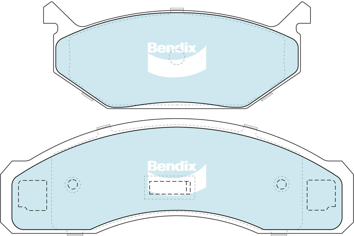 Brake Disc Pad Set Front Bendix DB1004 GCT For Holden HQ HJ HX Ford XA XB XC Chrysler