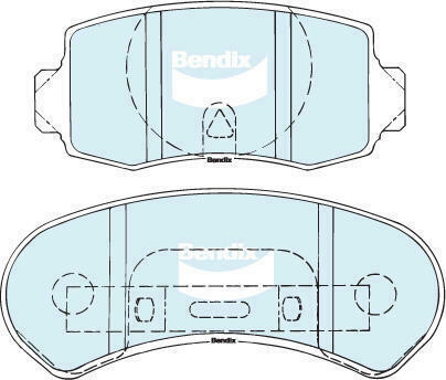 Bendix DB1078 General CT Disc Pad Set