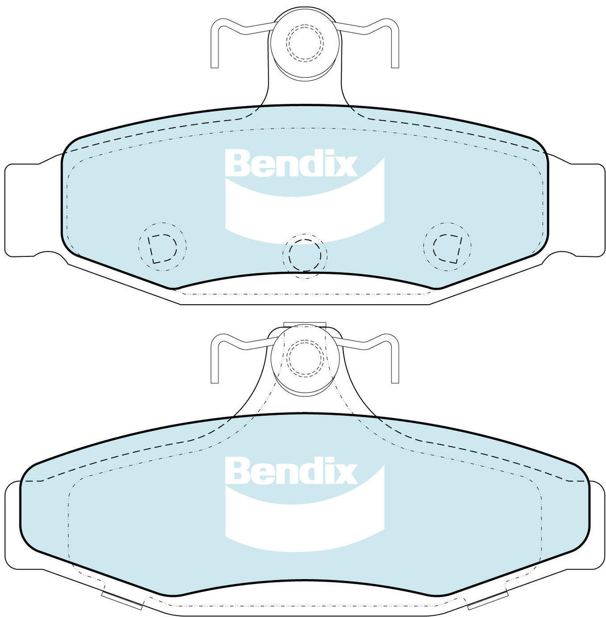 Brake Pads General CT Front Bendix DB1108GCT for Ford Falcon AU Wagon LPG 4.0LTP YTR
