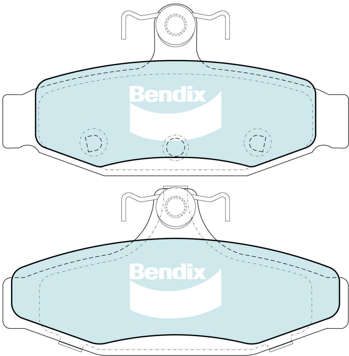 Brake Pads H/Duty Front Bendix DB1108HD for Ford Falcon AU Wagon LPG 4.0LTP YTR