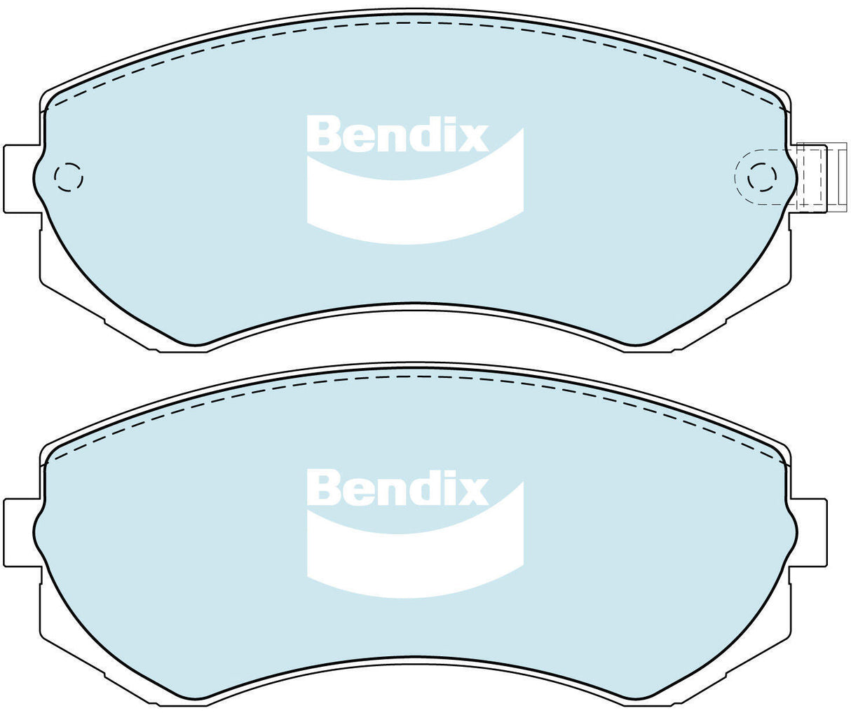Brake Pads 4WD/SUV Front Bendix DB11484WD for Nissan Patrol Y61 GR GU Station Wagon 4.5 4.5LTP TB45E