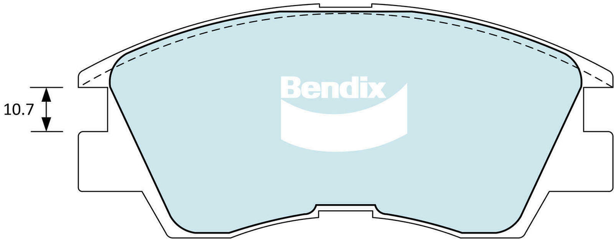Bendix DB1168 4WD Disc Pad Set