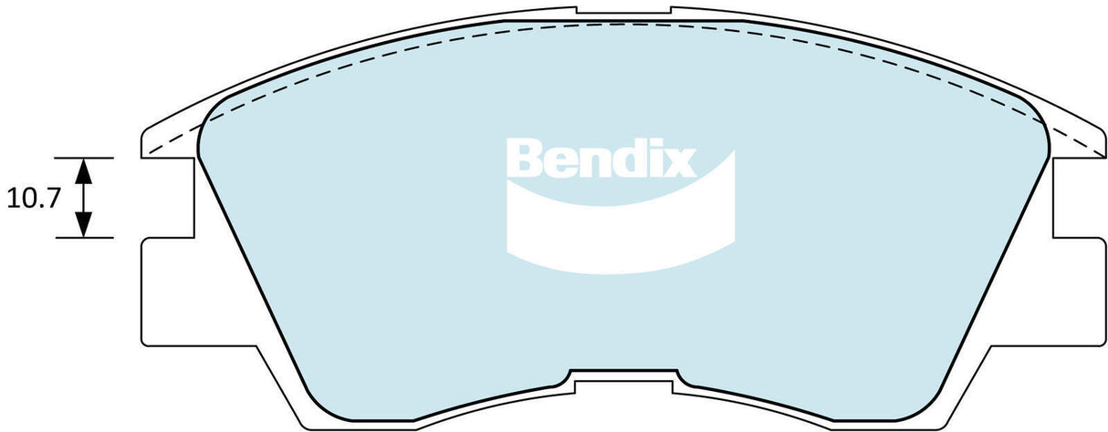 Bendix DB1168 4WD Disc Pad Set