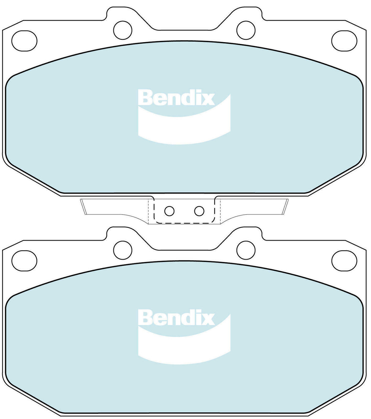 Brake Pads General CT Front Bendix DB1170GCT for Subaru Forester SF SF5 SUV AWD 2.0LTP EJ202