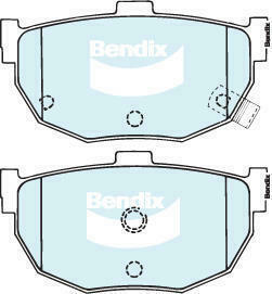 Brake Pads General CT Rear Bendix DB1180GCT for Daihatsu Applause A101 Hatchback (A101) 1.6LTP HD E