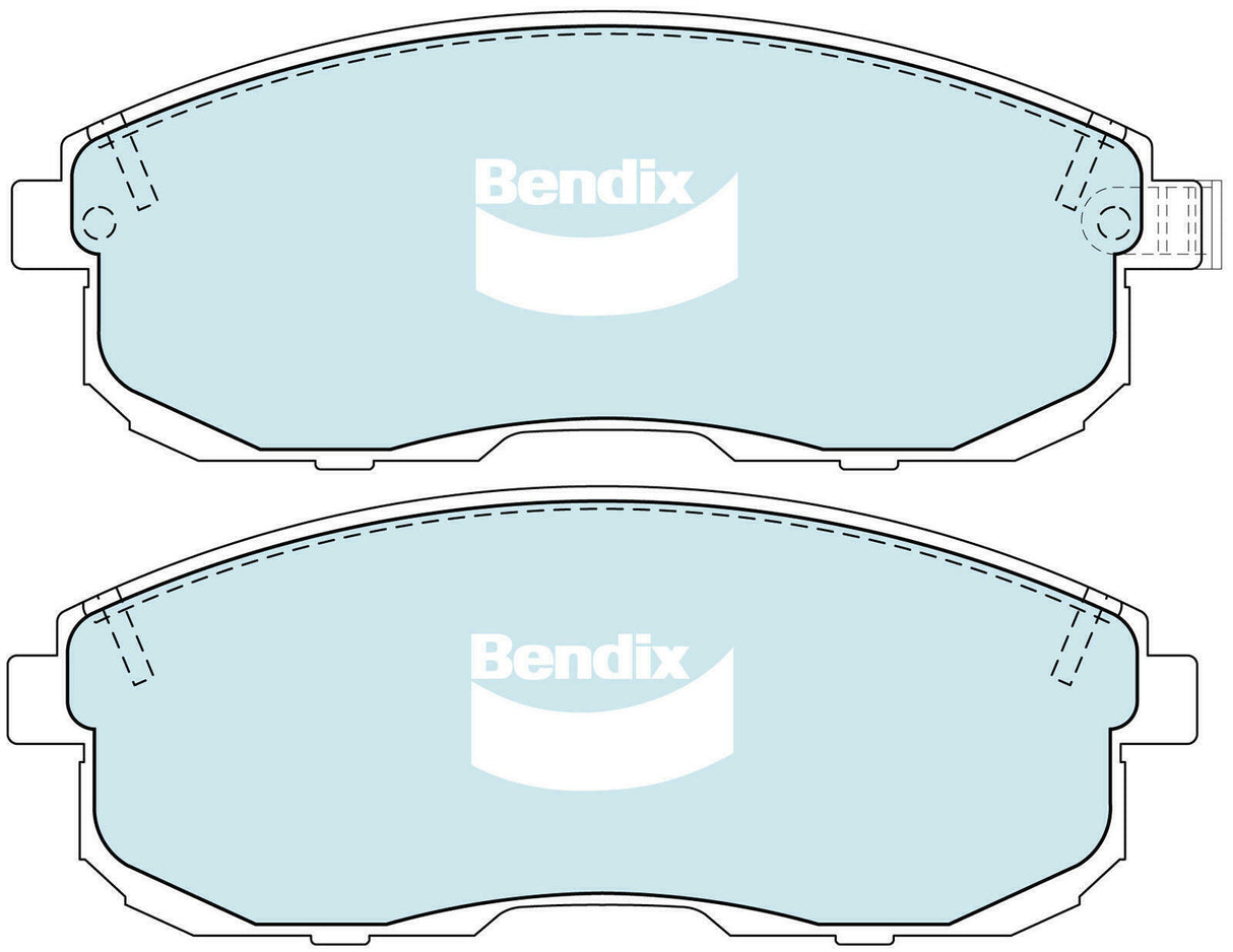 Bendix DB1187 Heavy Duty Disc Pad Set
