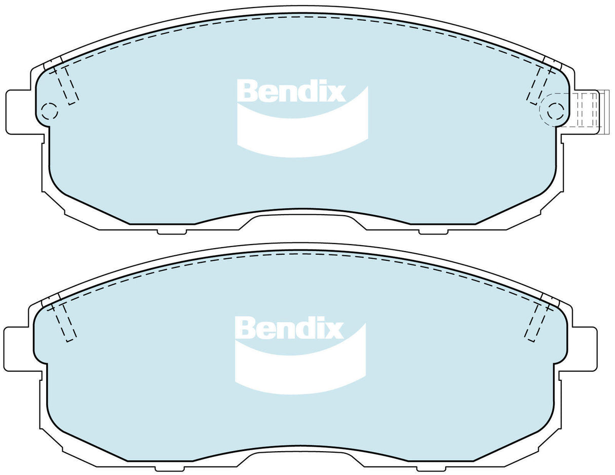 Bendix DB1187 Heavy Duty Disc Pad Set
