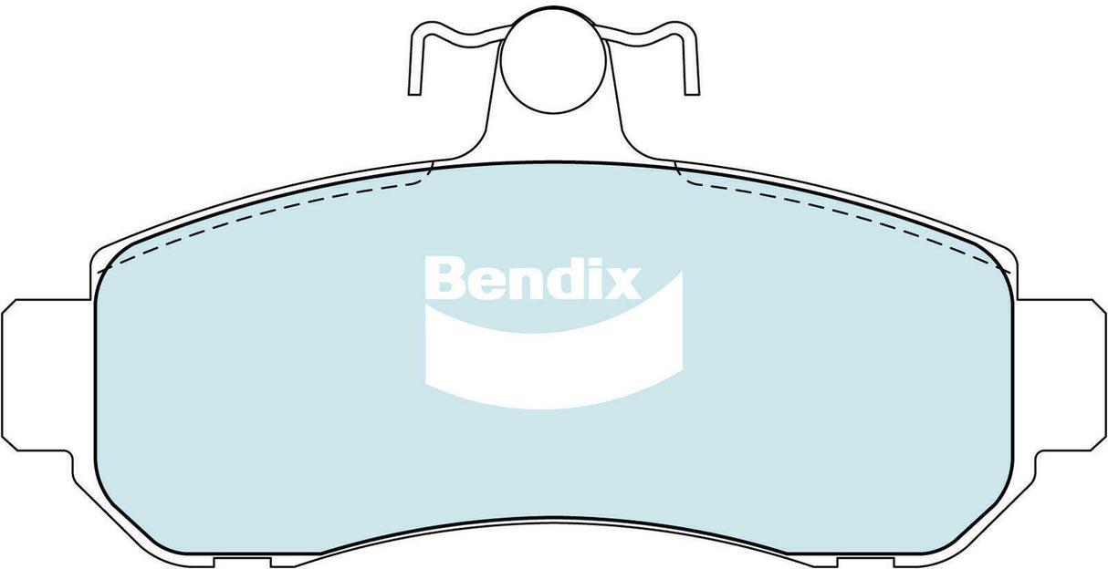 Brake Pads H/Duty Front Bendix DB1203HD for Mitsubishi Verada Sedan KJ 3.5 3.5LTP 6G74