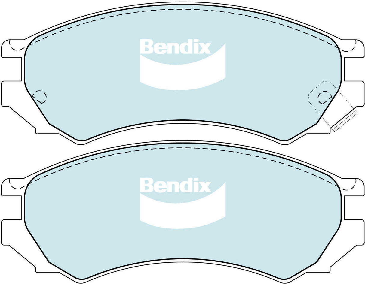 Bendix DB1214 General CT Disc Pad Set