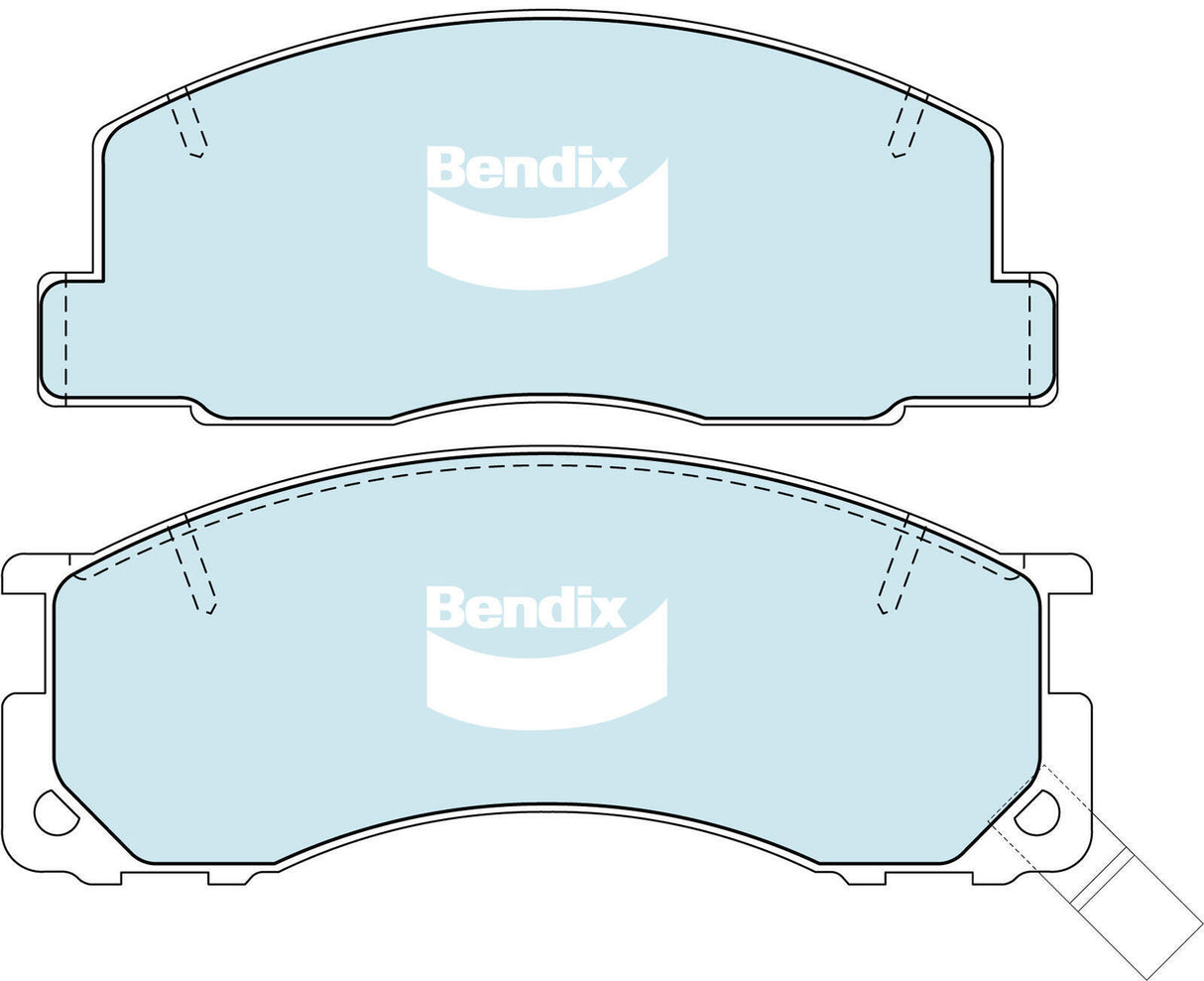 Bendix DB1215 4WD Disc Pad Set