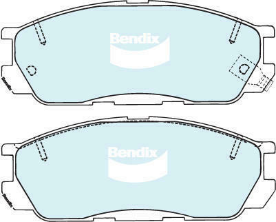 Bendix DB1221 General CT Disc Pad Set