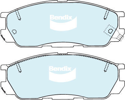 Bendix DB1221 General CT Disc Pad Set