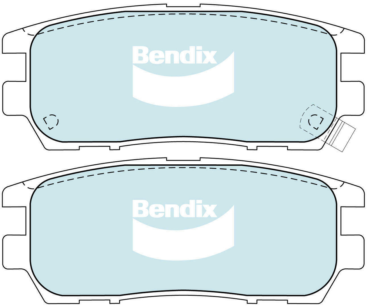 Brake Pads H/Duty Bendix DB1231HD for Mitsubishi Magna TW Sedan 3.5 i VR-X 3.5LTP 6G74