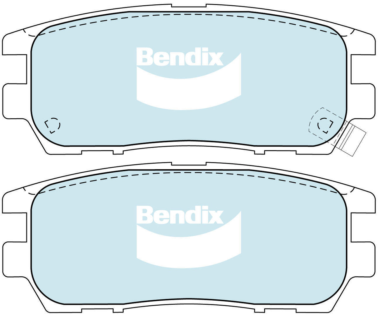 Brake Pads H/Duty Bendix DB1231HD for Mitsubishi Magna TW Sedan 3.5 i VR-X 3.5LTP 6G74