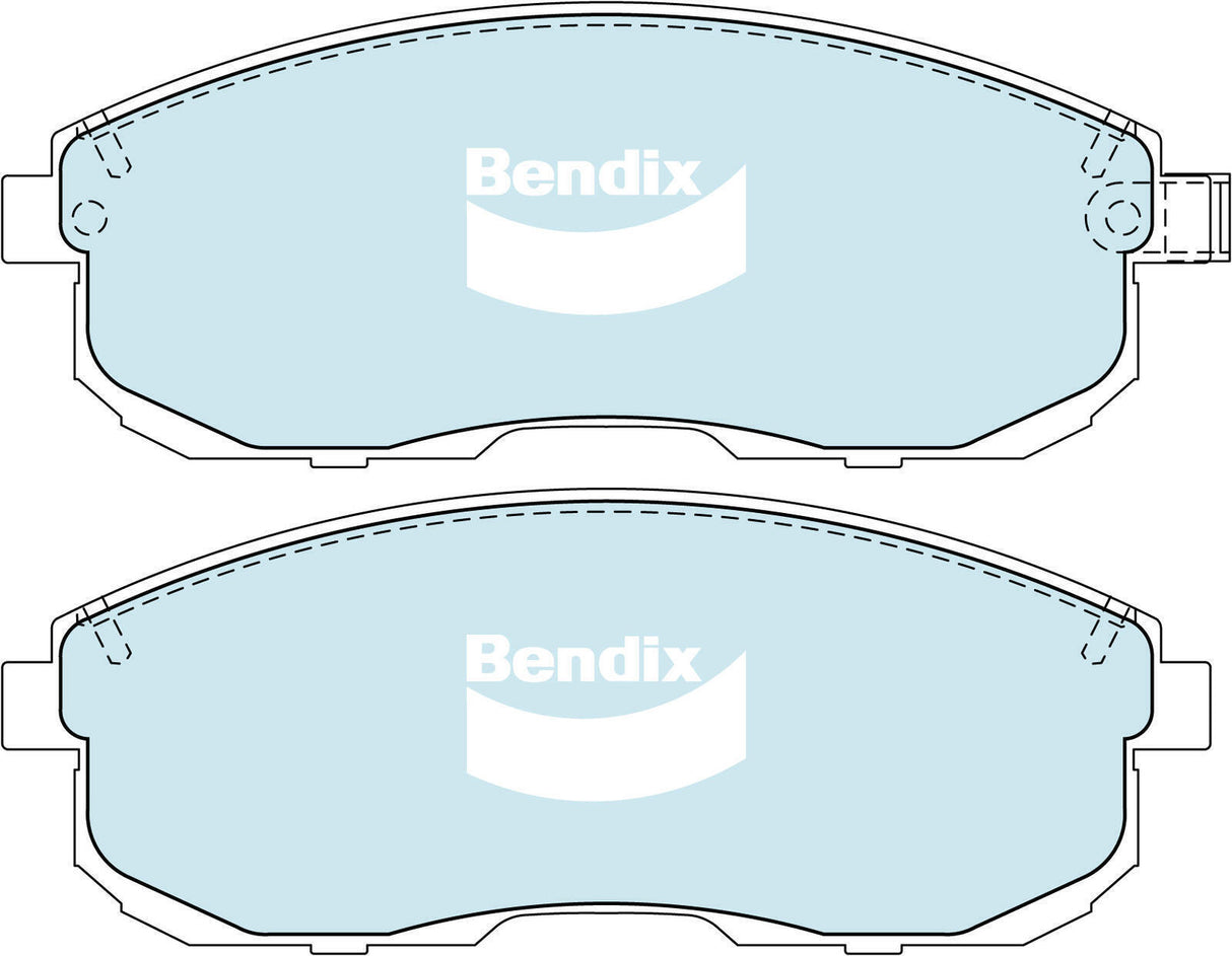 Brake Pads General CT Bendix DB1232GCT for Nissan Stagea M35 Wagon Turbo AWD 2.5LTP VQ25DET