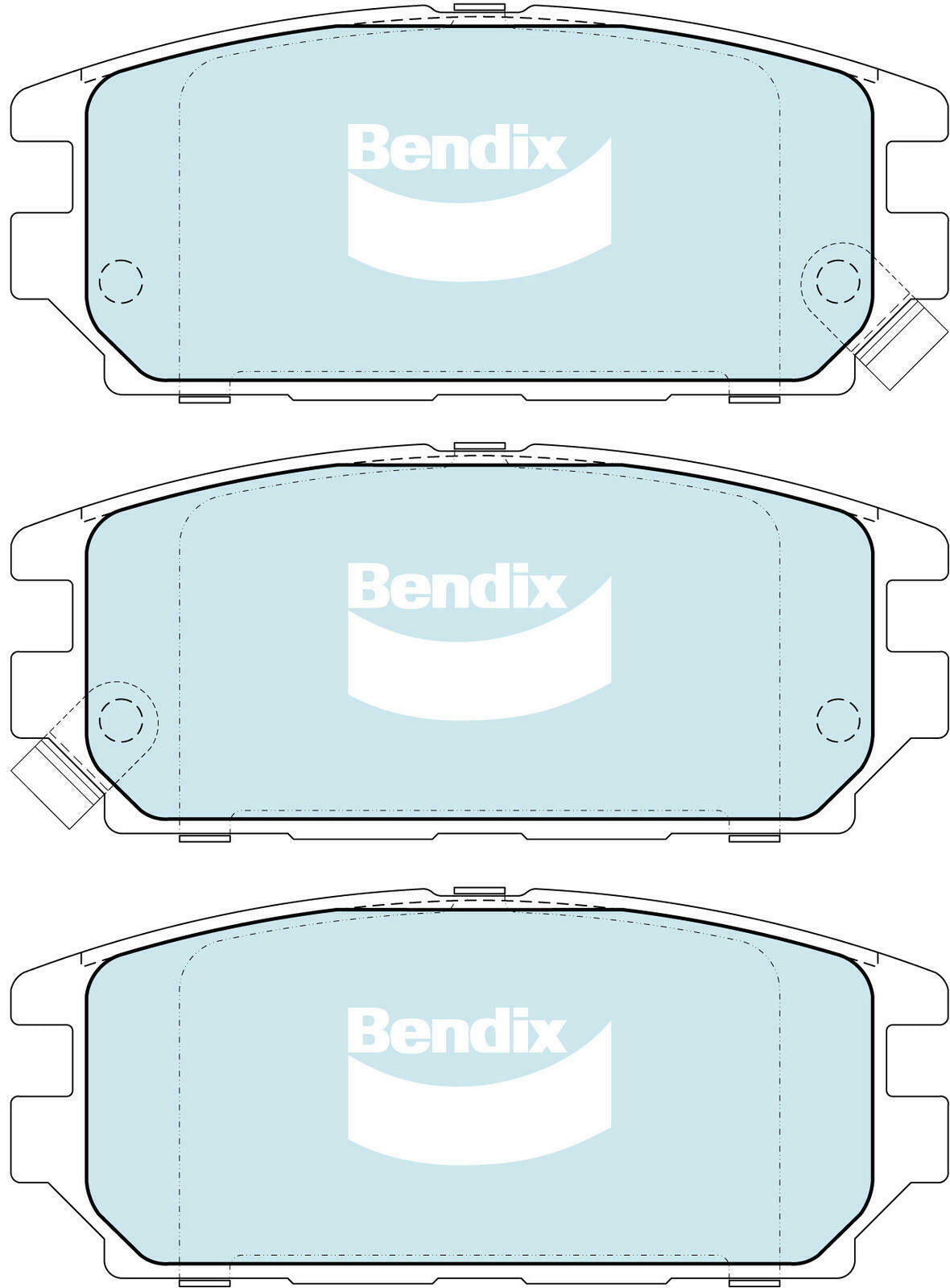 Bendix DB1238 General CT Disc Pad Set