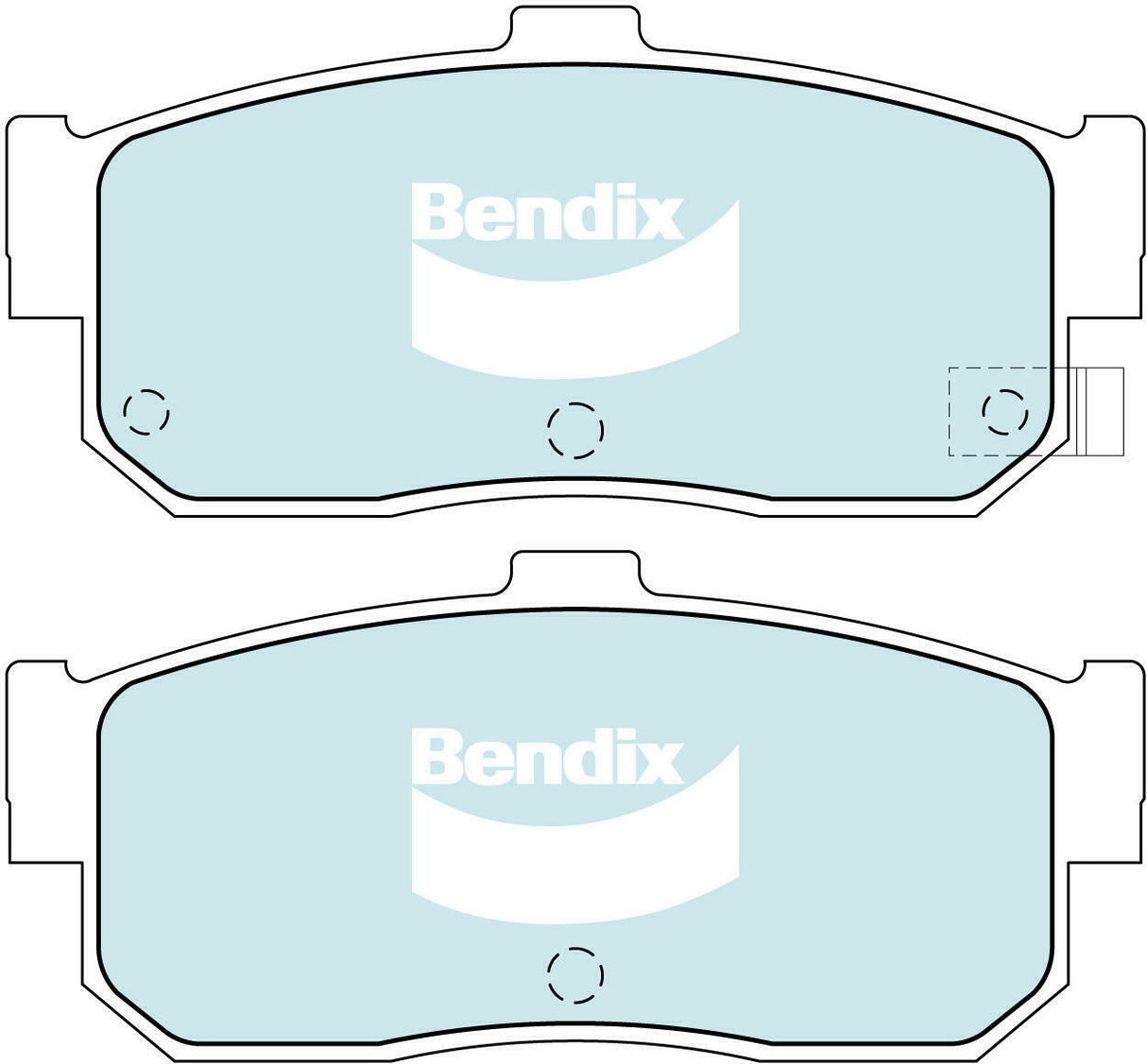 Brake Pads General CT Bendix DB1249GCT for Proton Satria C9 M Hatchback GTi 1.8LTP 4 G 93 (DOHC)