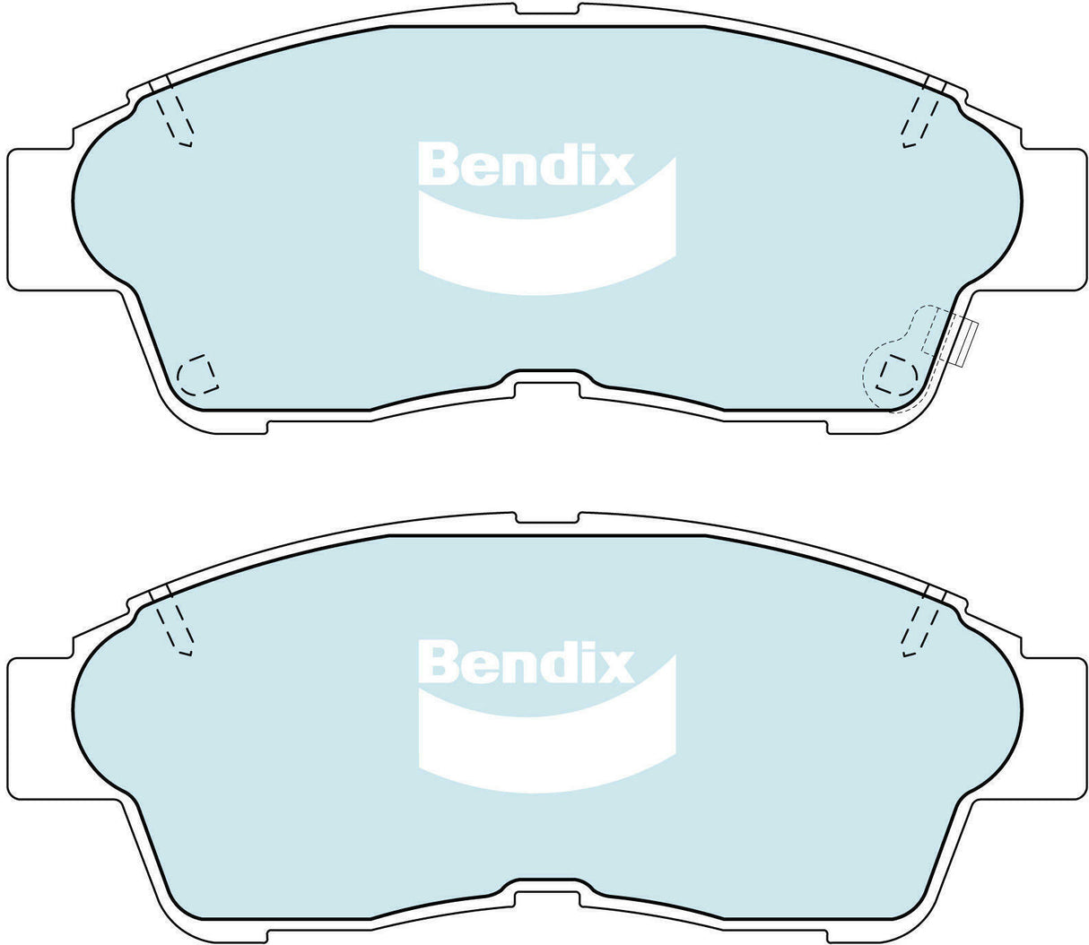 Brake Disc Pad Set Front Bendix DB1267 GCT For Holden Apollo Toyota Caldina