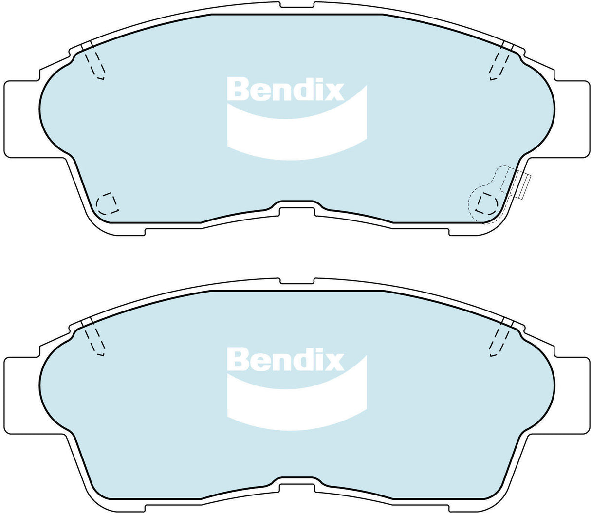 Brake Disc Pad Set Front Bendix DB1267 GCT For Holden Apollo Toyota Caldina
