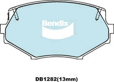 Brake Disc Pad Set Front Bendix DB1282 GCT For MAZDA MX-5 01/93- 04/98