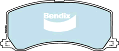 Brake Disc Pad Set Front Bendix DB1304 GCT For SUZUKI BALENO EG 1.6 1.8
