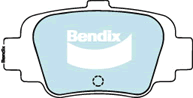 Brake Disc Pad Set Bendix DB1309 GCT For NISSAN MICRA K11 1.3i 16V