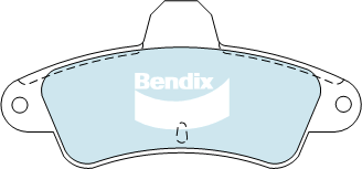 Brake Disc Pad Set Rear Bendix DB1313 GCT For FORD COUGAR MONDEO