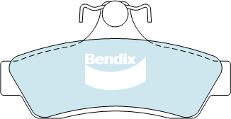 Brake Pads General CT Bendix DB1332GCT for Holden Commodore VZ Sedan 3.6 i Dual Fuel LPG 3.6LTP LW2 LE0 HN