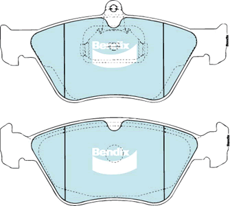 Brake Disc Pad Set Front Bendix DB1341 GCT For HOLDEN CALIBRA SAAB 900