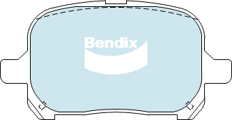 Brake Disc Pad Set Front Bendix DB1345 GCT For Toyota Avalon Camry Harrier Tarago