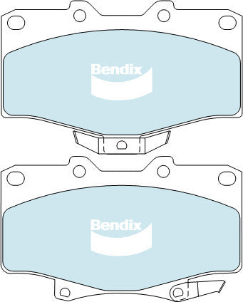 Brake Disc Pad Set Front Front Brake Bendix DB1346 4WD For Toyota 4 Runner Surf
