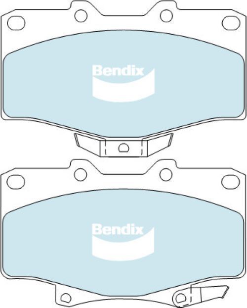 Brake Disc Pad Set Front Front Brake Bendix DB1346 4WD For Toyota 4 Runner Surf