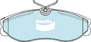 Brake Disc Pad Set Bendix DB1357 4WD For NISSAN TERRANO II R20 2.4-4WD