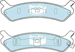 Brake Disc Pad Set Rear Bendix DB1369 GCT For HYUNDAI SONATA Y-2 Y-3