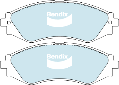 Brake Disc Pad Set Front Bendix DB1370 GCT For DAEWOO HOLDEN LACETTI LEGAZA NUBIRA BARINA EPICA