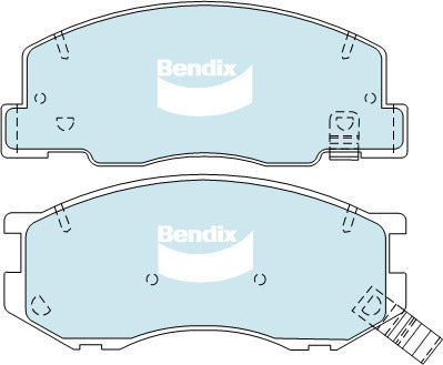 Brake Pads General CT Bendix DB1372GCT for Toyota Spacia SR40 Bus 2.0LTP 3S FE