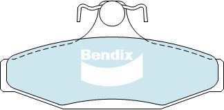 Brake Pads H/Duty Bendix DB1376HD for Ford Falcon AU Sedan 5.0 i V8 5.0LTP MNJ
