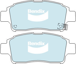 Brake Disc Pad Set Front Bendix DB1378 GCT For Toyota Echo NCP10/12/13