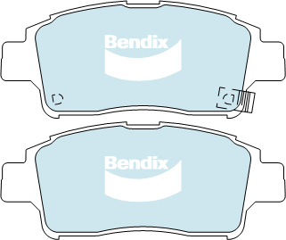 Brake Disc Pad Set Front Bendix DB1378 GCT For Toyota Echo NCP10/12/13