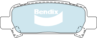 Brake Disc Pad Set Rear Bendix DB1379 4WD For SUBARU FORESTER IMPREZA LIBERTY