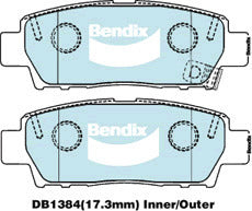 Brake Disc Pad Set Front Bendix DB1384 GCT For Toyota Avalon CHASER Corona CRESTA MARK II