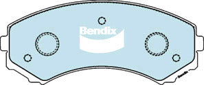 Brake Disc Pad Set Front Bendix DB1385 GCT For FORD ECONOVAN HOLDEN FRONTERA MAZDA E-SERIE