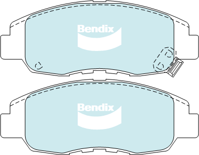 Brake Disc Pad Set Front Bendix DB1391 GCT For HONDA ACCORD CIVIC