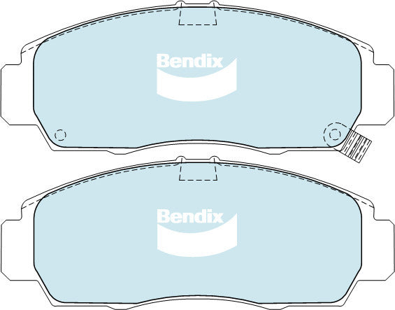 Brake Disc Pad Set Front Bendix DB1393 GCT For HONDA ACCORD CIVIC LEGEND ODYSSEY