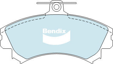 Brake Disc Pad Set Bendix DB1402 GCT For PROTON SMART IPIAN FORFOUR