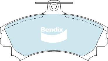 Brake Disc Pad Set Bendix DB1402 GCT For PROTON SMART IPIAN FORFOUR