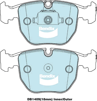 Brake Pads 4WD/SUV Bendix DB14094WD for BMW X5 E53 SAV 4.6is 4.6LTP M62B46 (468S1)