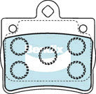 Brake Disc Pad Set Bendix DB1418 GCT For MERCEDES-BENZ C-CLASS