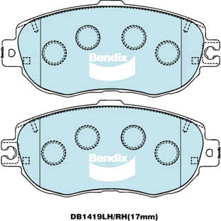 Brake Disc Pad Set Bendix DB1419 GCT For Lexus LS UCF20400