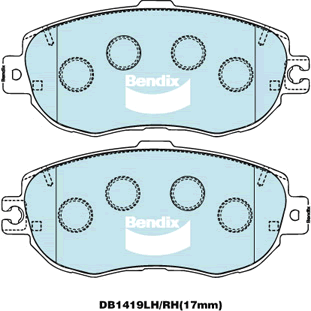Brake Disc Pad Set Bendix DB1419 GCT For Lexus LS UCF20400